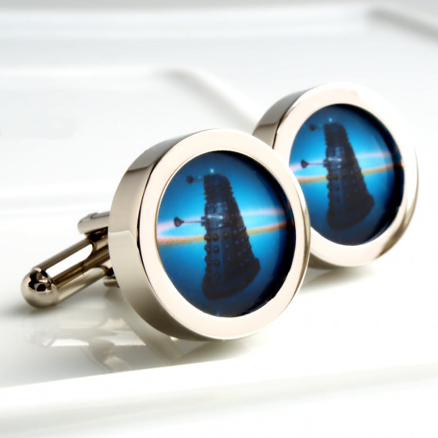 Dalek Cufflinks - Doctor Who's Evil Robotoic Nemesis