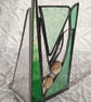 Stained Glass Tea Light Candle Holder Suncatcher - Folksy