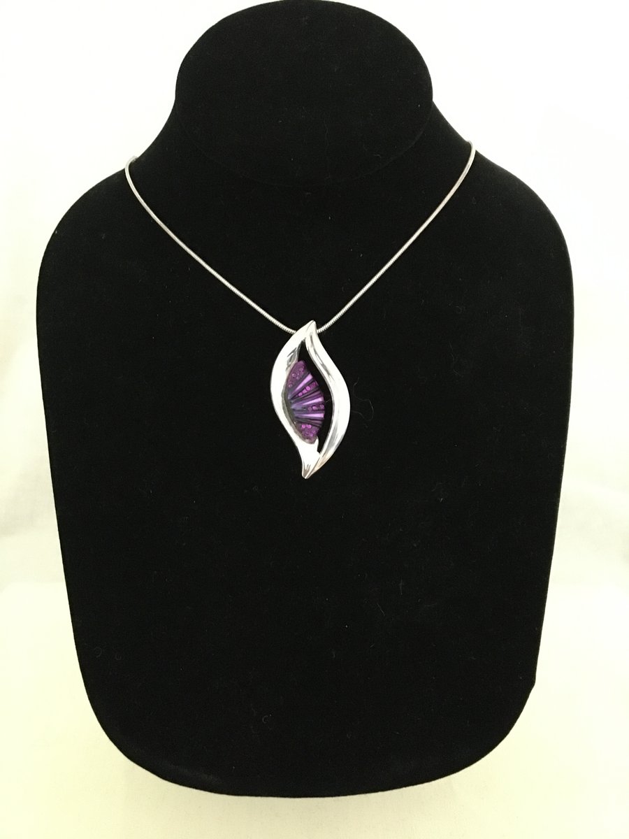 Mulberry Wine Leaf Pendant