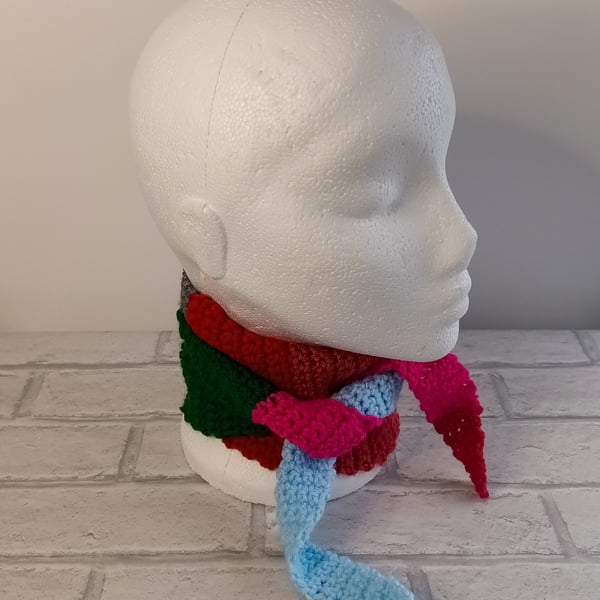 Unisex scarf, hand crochet neck scarf, winter scarf, unisex scarf