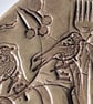 Textured Ceramic Plaque: Shoes and Cutlery - Image 6