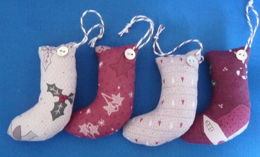 4 Spice Scented Christmas Stockings