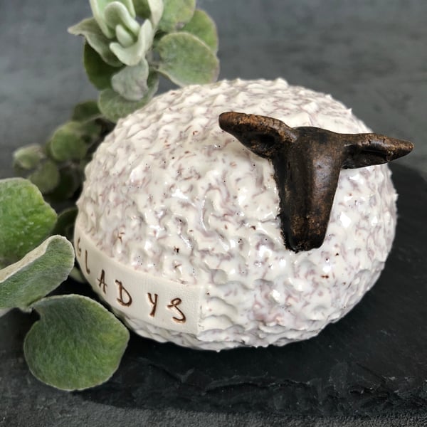 Ceramic sheep - Gladys