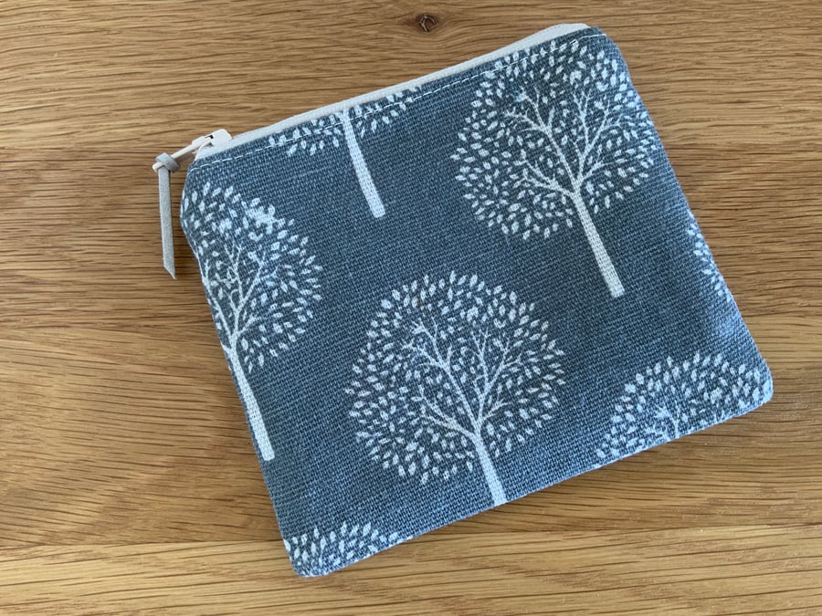 Fabric Coin Purse, Money Pouch, Zipped Purse, Purse, Card Holder, Mulberry Tree