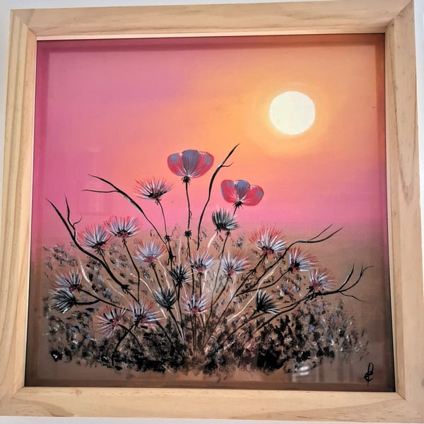 Original Abstract Acrylic Painting - Abstract Art – Floral Art
