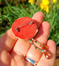 Spring Summer Floral Beaded Hat Brooch - Image 5