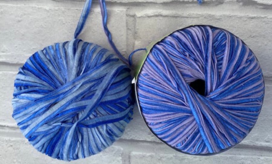 Ribbon yarn for crafting , knitting, crochet 