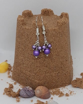 ER01 Purple miracle bead drops