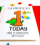 Personalised 1st Birthday 1 Today Have A Roarsome Birthday Card Dinosaur Age  - Image 8