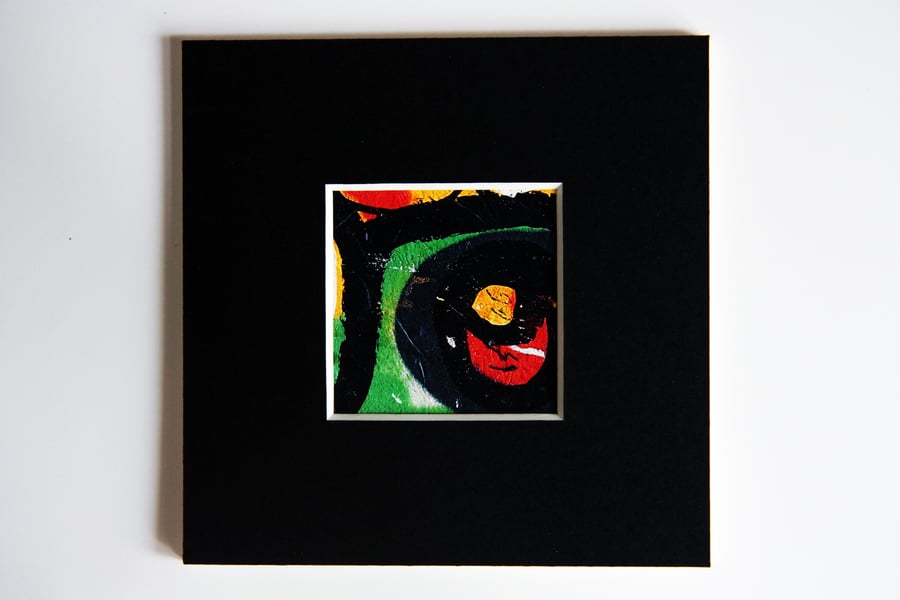 Detail of graffiti, Barcelona.4" x 4" (inches)mount, print size 2" x 2"