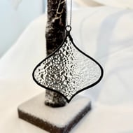 Frost stained glass Christmas bauble, Christmas decor, Stocking filler