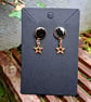 Gothic stars dangle stud earrings punk emo vampire witch