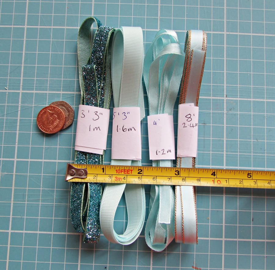 Turquoise Ribbon mixed bundle