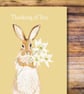 Sympathy Get Well thinking of You Hare Blank Card