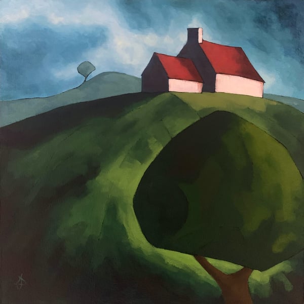 Return to Suzie's Farm - Original acrylic painting 