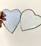 Stained Glass Double Heart Suncatcher - Handmade Window Decoration - Blue  - Image 6