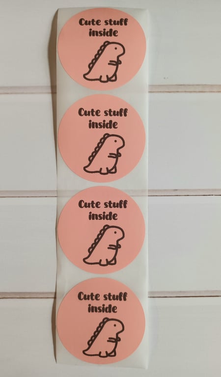 50 Cute Stuff Inside Thermal Printed Stickers (19P)