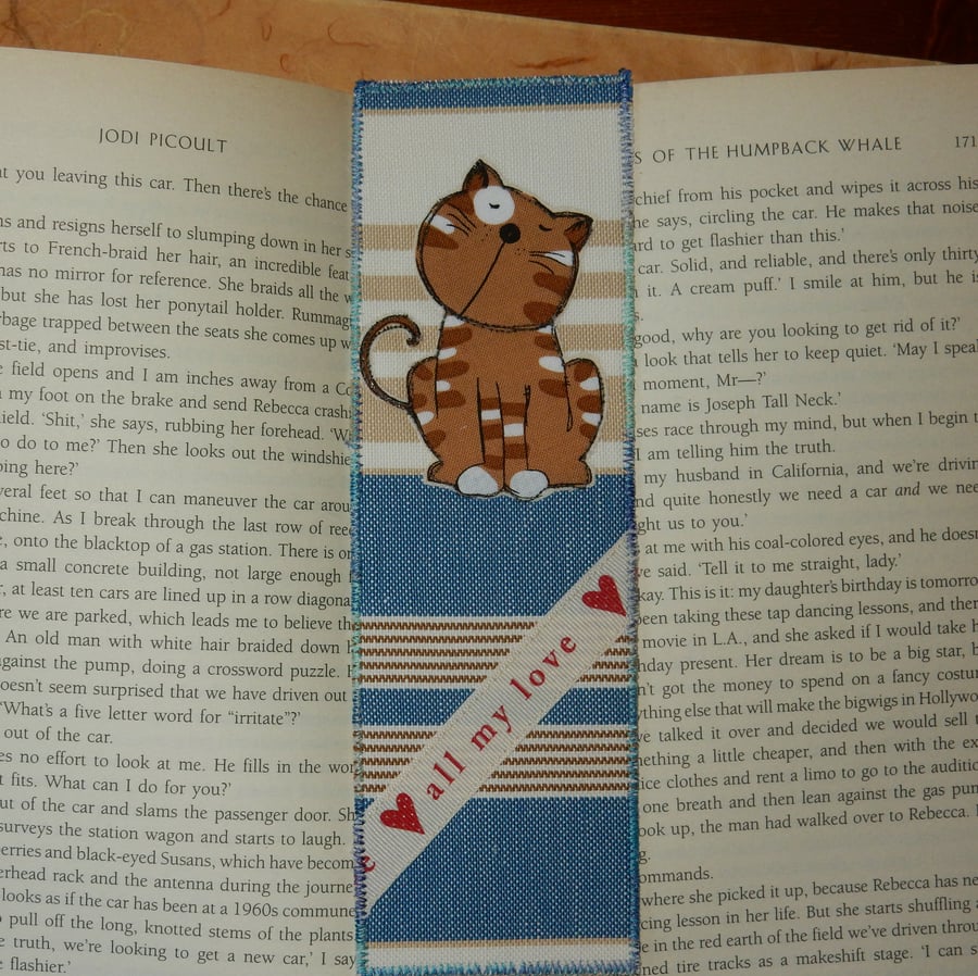 Bookmark ginger cat