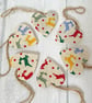 Small Wooden Emma Bridgewater Designs Christmas Tree Decorations Set of 6 - Image 5