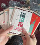 Retro Ho Ho Ho Christmas Card.Mid Century Modern Merry Christmas Card. - Image 2