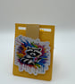 Cute Raccoon Magnetic Bookmark – Colourful Artist Design