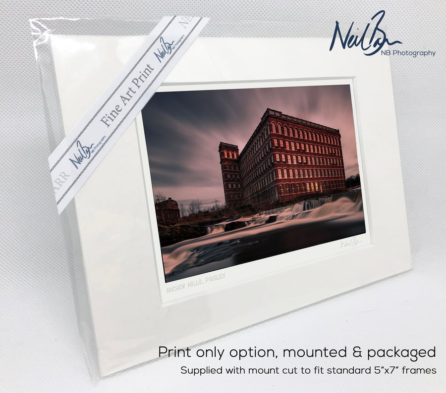 Anchor Mills Paisley Scotland - A6 (7" x 5") Unframed Print