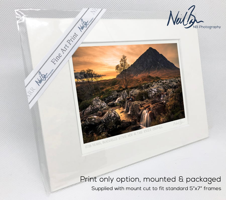 Buachaille Etive Mor (Stob Dearg) Glen Coe - A6 (7" x 5") Unframed Print