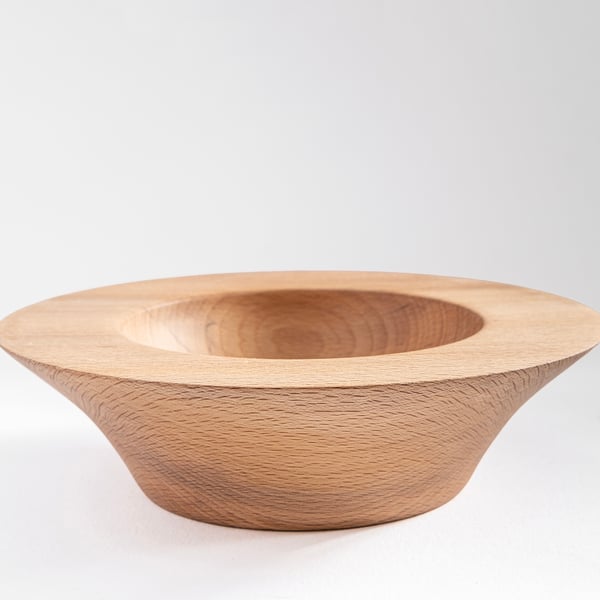 Beech bowl W190mm by H50mm