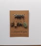 Five semi precious stone crochet stitch markers - Image 4