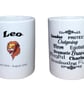 Leo Star Sign Mug. Zodiac Mugs for people born under the sign of Leo - Image 1