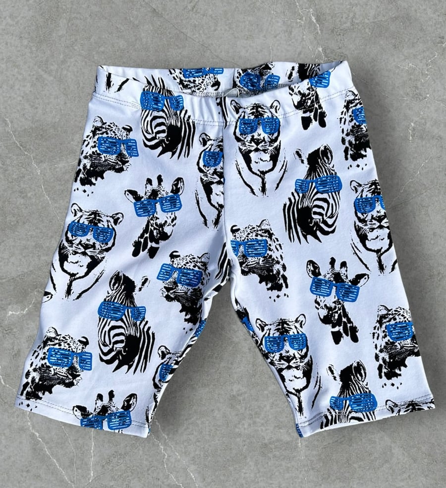 Animals with sunglasses kids Shorts - sizes 3 yrs to 6 yrs