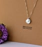 Fine Silver Layered Silver Pebble Necklace, Organic Textured Charm Pendant