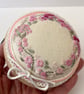 Pincushion, hand embroidered cupcake style pin cushion in pinks by Bearlescent  - Image 5