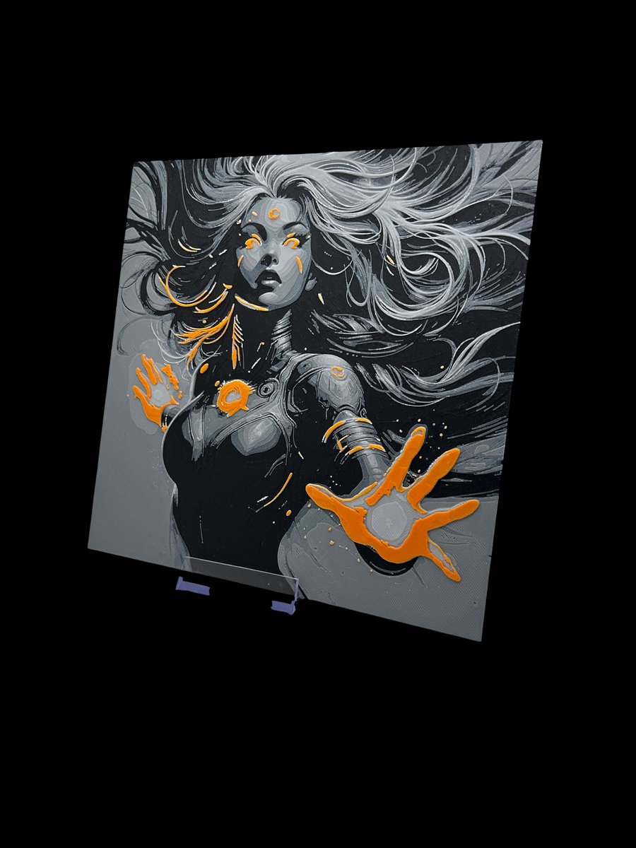 Starfire 3D Printed Fan, Wall Art