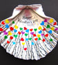 Valentines Day Gift, Heart Flowers Painting on Scallop Shell, LGBTQ Art Gifts