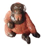Orangutan Ceramic Sculpture - Handmade - Image 2
