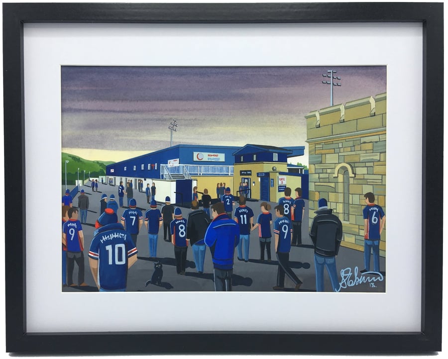 Ross C, Framed & Unframed Art Print County Football FC, Victoria Pk Stadium Gift