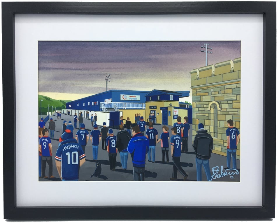Ross C, Framed & Unframed Art Print County Football FC, Victoria Pk Stadium Gift