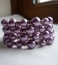 LILAC FROST WITH ROSE AND AMETHYST INLAY BRACELET.  184 - Image 2