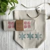 Hand Printed Linen Bread Bag