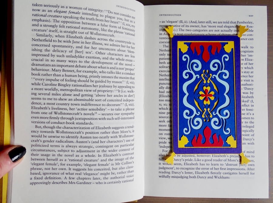 Aladdin's Magic Carpet 3D Card Bookmark
