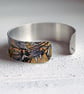 Bee cuff bracelet, jewellery bangle with bumble bees. (533)             - Image 3