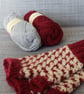 Rose Thorn Mitts (Red & Grey)