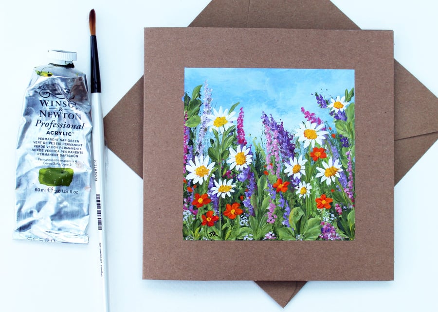 Original Art - Greetings Card "Cottage Garden" (Ref No 146)
