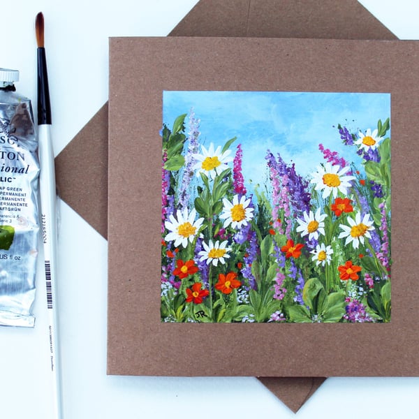 Original Art - Greetings Card "Cottage Garden" (Ref No 146)