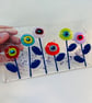 Pop art flower glass suncatcher.  - Image 3