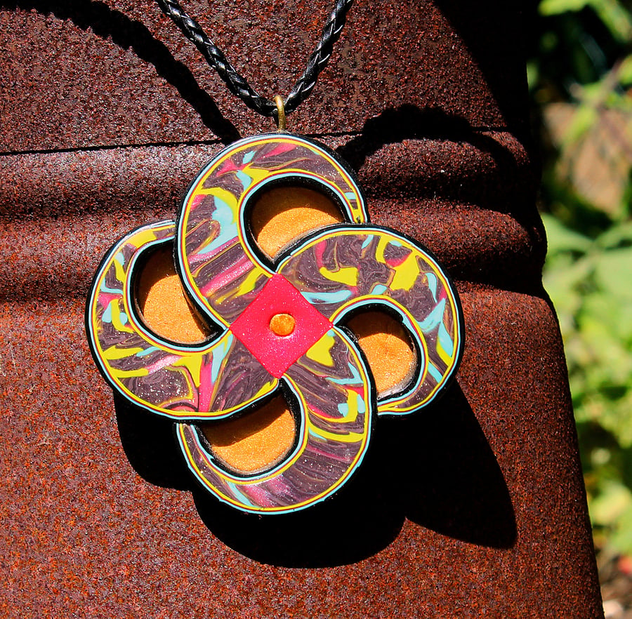 Celtic Style Swirly Pendant - Unusual And Unique - Party Jewellery