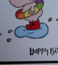Birthday Card - Pig in a Puddle - Image 3