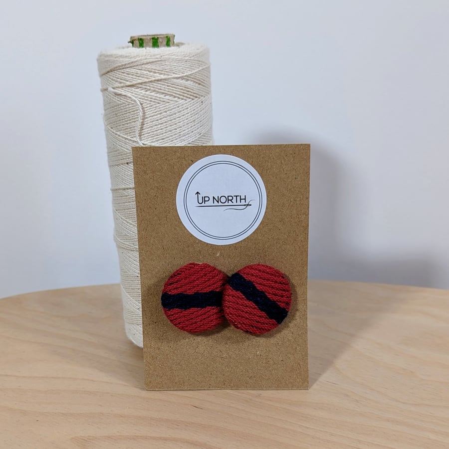 Handwoven Button Hair Bobbles