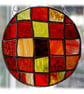Sun Spot Stained Glass Handmade Patchwork Ring - Image 2